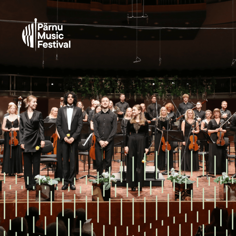 Järvi Academy Sinfonietta and conductors at St John’s Church, Tallinn